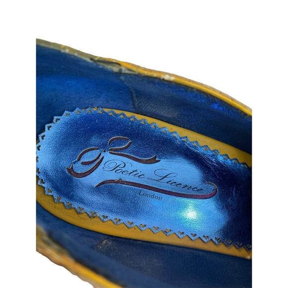 8.5 US 39.5 Eur Poetic License Force of Beauty Heel Shoes Women's Olive Green - Picture 4 of 8